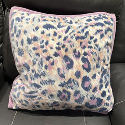 Ugg Leopard Purple Light Tones Real Fur Lavender Oversized Animal Print