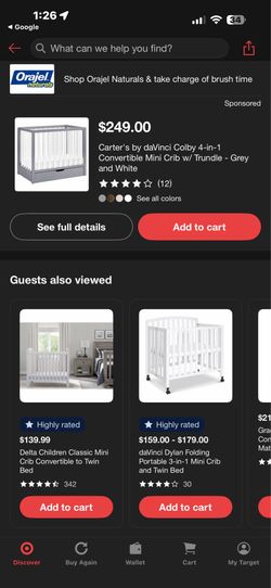 Mini crib