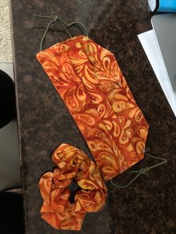 Face Mask and scrunchie set $5.00
