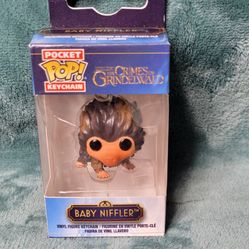 Dark Brown Baby Niffler Keychain