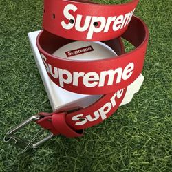 Supreme Repeat Leather Belt (SS24) 