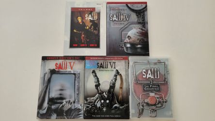 SAW 1, 2, 3, 4, 5, 6 & 7 DVD Lot! Horror Movie Collection! Near Mint Cond! Tested & Works Perfectly!