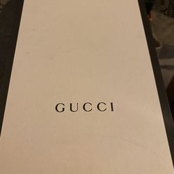 Gucci shoe storage box and dust bag
