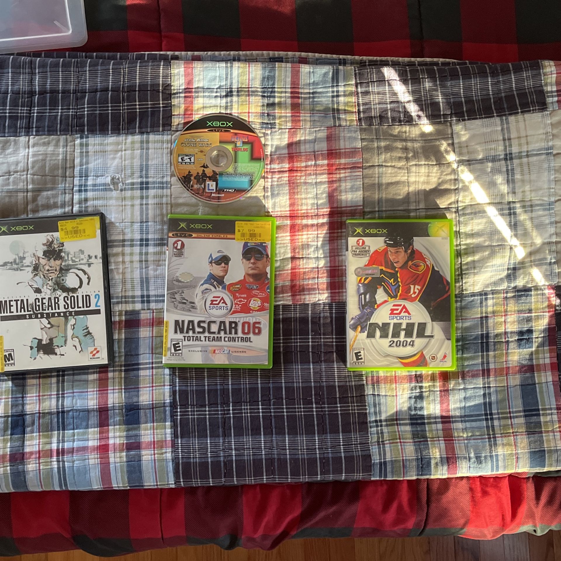 4 Xbox Original Games 3 With The Case One With Just The Disc