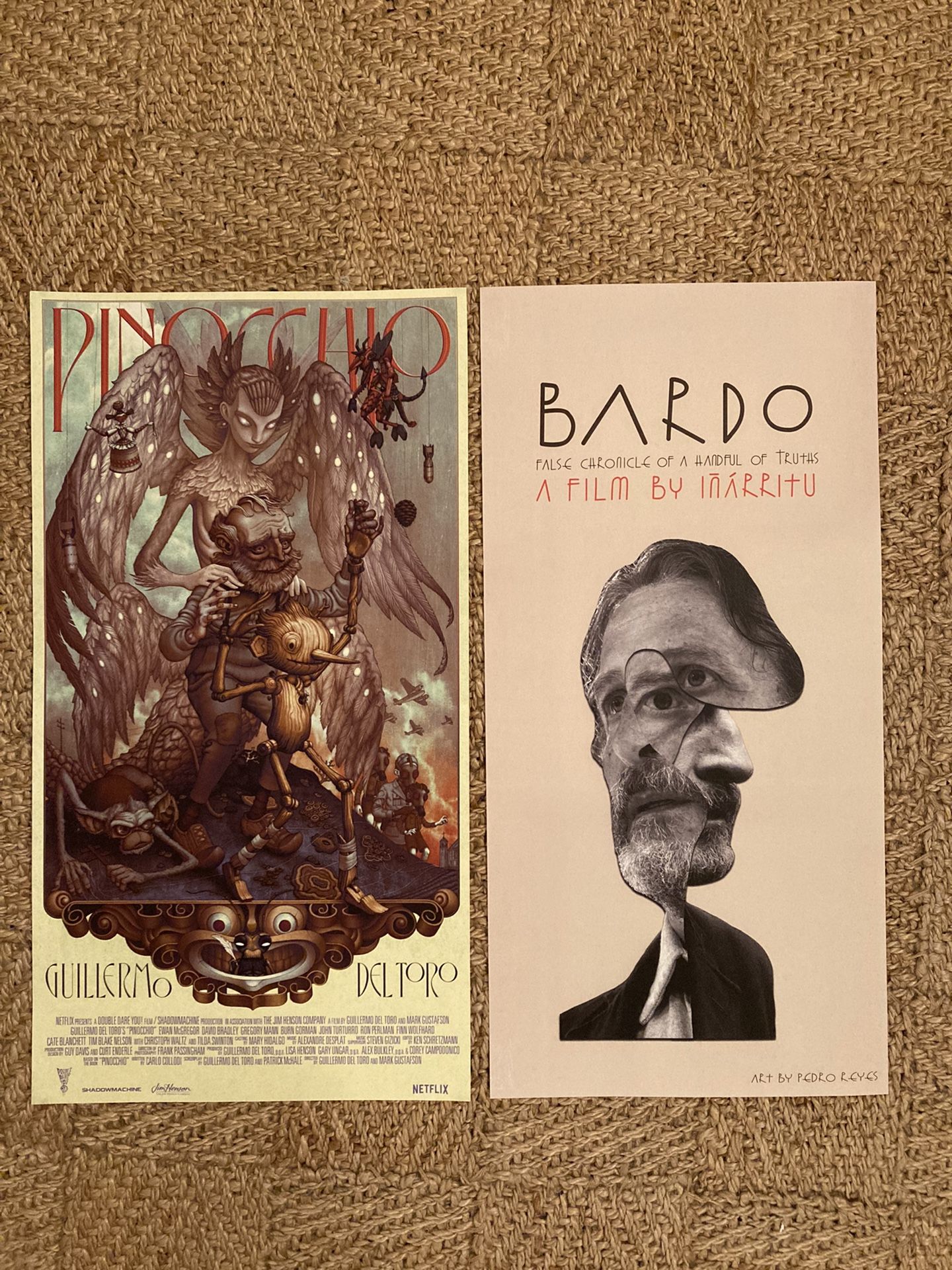 Posters for Netflix Original Movies - Pinocchio & Bardo