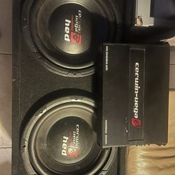 Subwoofers And 1000watt Amp 