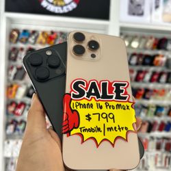 Iphone 16 pro max  tmobile / metro only