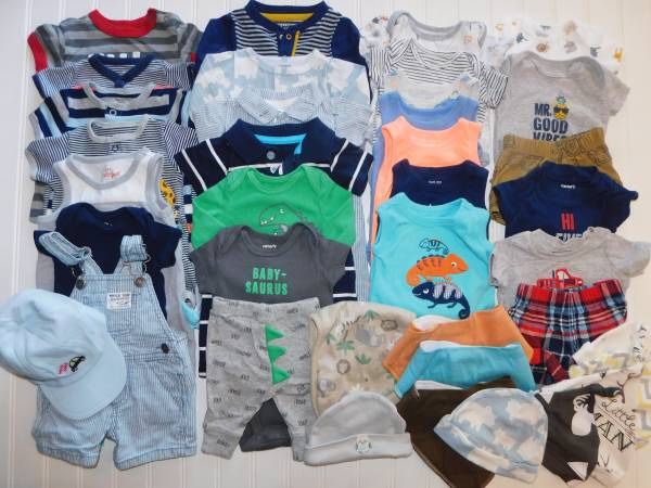 Baby Boys size Newborn Summer Clothes Lot Boys Clothes Size  NB