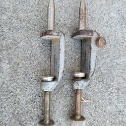 Vintage two Set 2 Vintage Stanley No. 4 Clamp On Scribe Trammel Point