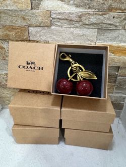 Coach Cherry Bag Charm Keychain