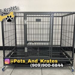 NEW! 43" FOLDABLE Heavy-Duty Dog Cage