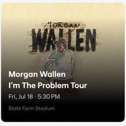 Morgan Wallen Tickets - I’m The Problem Tour 