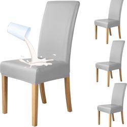 Deisy Dee Waterproof Leather Dining Room Chair Covers