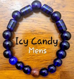 Nice Mens Glass Bead Bracelet