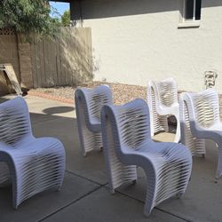 Phillips Collection Seat Belt Dining Chair White
