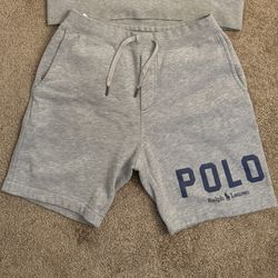 Gray Polo Shorts S