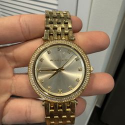 Michael Kors Gold Watch With Crystals