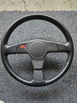 TOMS TOM'S TRD PERSONAL JDM ITALY STEERING WHEEL 14" AE86 KP61 TE27 COROLLA supra starlet tacoma landcruiser fj80 lc80  PICKUP TRUCK CRESSIDA AE92