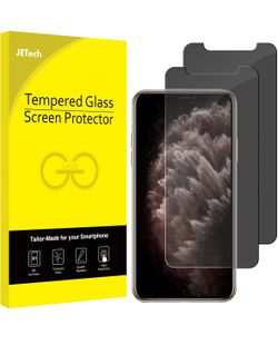 JETech Privacy Screen Protector for iPhone 11 Pro, iPhone Xs and iPhone X 5.8-Inch, Anti Spy Tempered Glass Film, 2-Pack