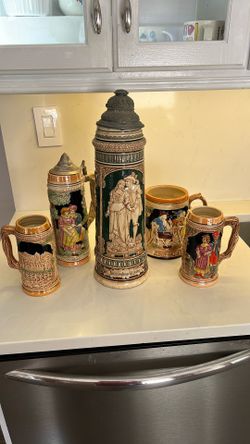 German Beer steins Vintage