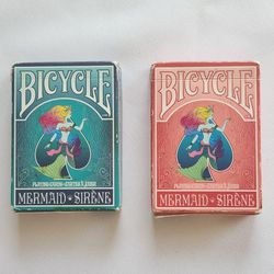 Bicycle Mermaid Sirene Playing Cards, Set Of Two Decks 