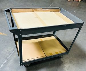 Heavy Duty 2-Shelf Industrial Utility Cart
