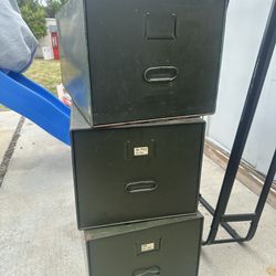 Vintage Military File Cabinets/drawers