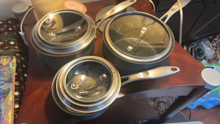 3pc non stick pots
