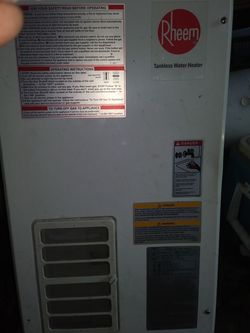 Rheem tankless water heater