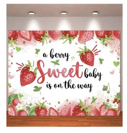 Baby Shower Banner Strawberries