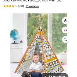 Kids Play Canvas Tee Pee Still Available 4/29/25