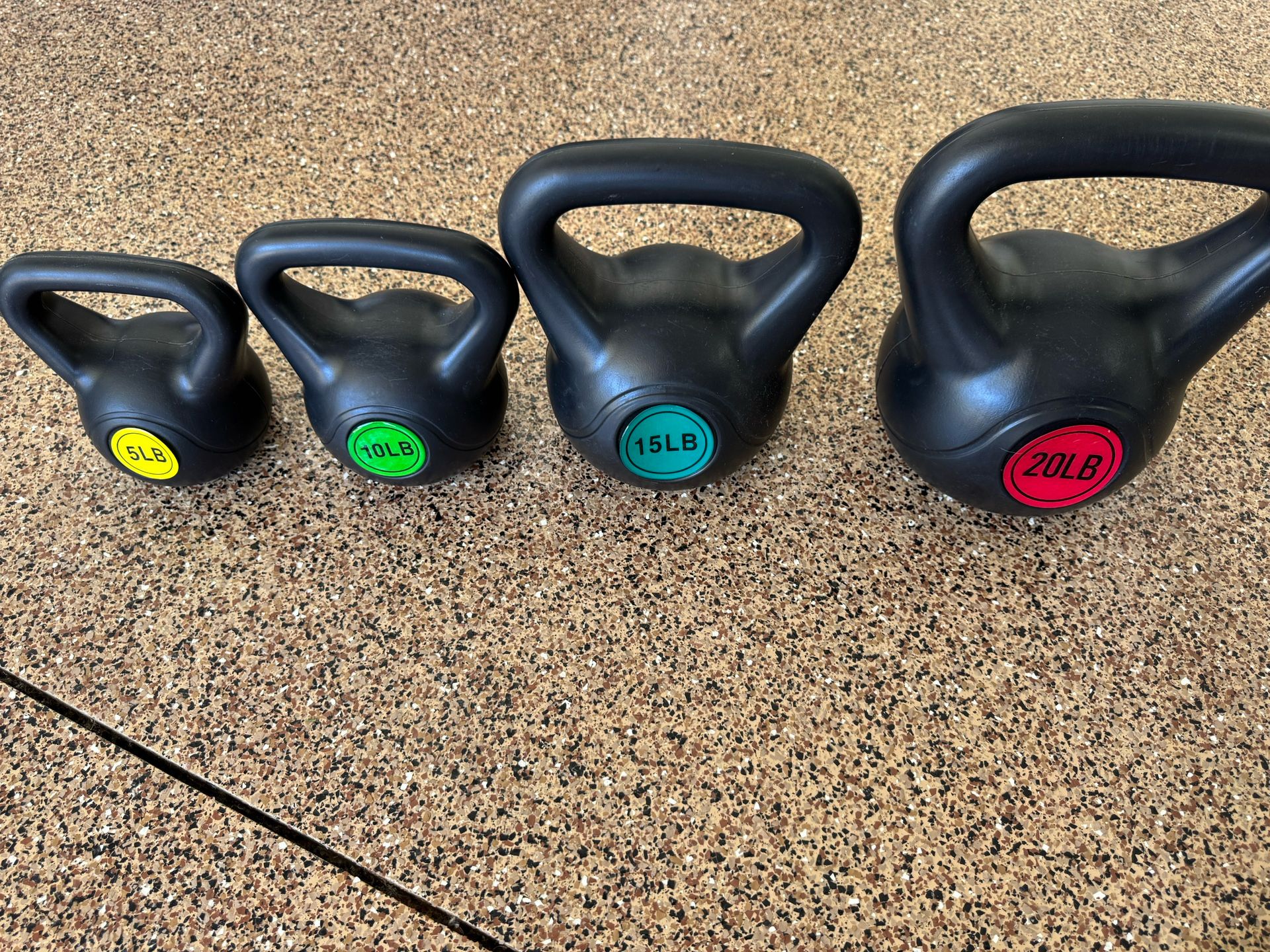 Kettle Bell Set 20, 15, 10, & 5 Lb Set 