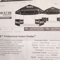 Black EZ Up Pro Shelter6 side/skirts