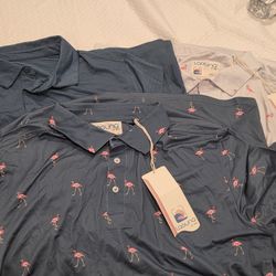 3 Golf Shirts 