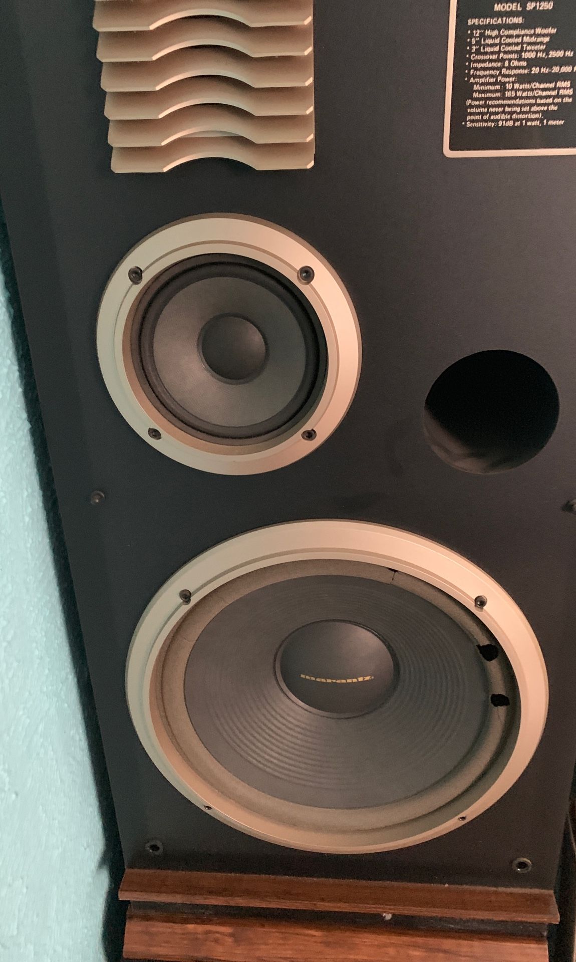 Pair of vintage Marantz speakers, they still work