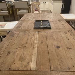 Restoration Hardware Wood Table 