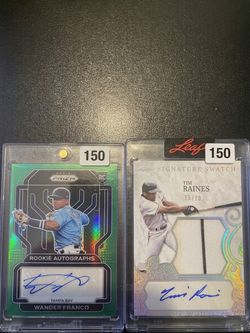 Wander Franco RC Auto & Tim Raines Leaf Signature Swatch 15/20