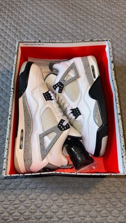 White cement Jordan 4s