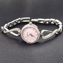 Bulova Crystal Accent Watch – Elegant Silver Bracelet Style