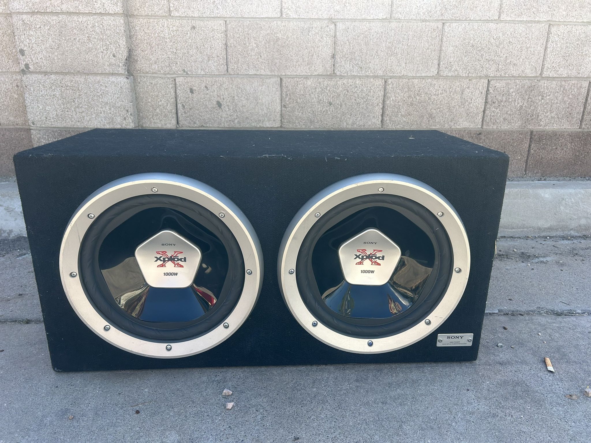  Sony high power bass reflex subwoofer system 15 inch speakers