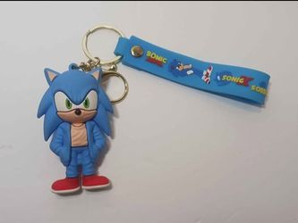 Sonic the Hedgehog 3D Silicone Charm Keychain
