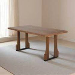 Rustic Brown 63” Dining Table – Modern Farmhouse Style 3 Colors