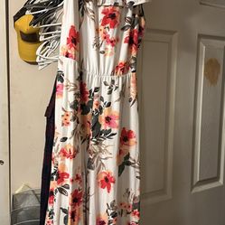 Large Floral Romper