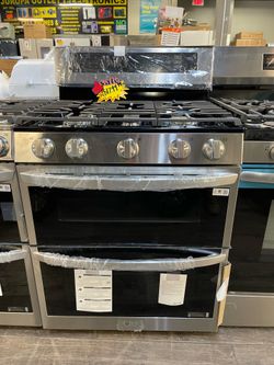 LG Double Oven Gas Stove Take It Home In Payments Please Read Description