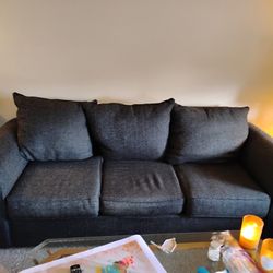 Dark Grayish Blue Sofa Set 
