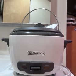 Black+Decker 16-Cup Rice Cooker- Model RC516, Like New with Accessories!