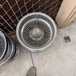 chrome multi spoke wire weels 13” 6 bolts universal 