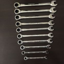 Craftsman 10-piece Metric Ratcheting Combination Wrenches (12-point box ends) with Ergodyne Wrench Wrap