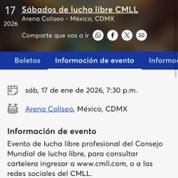 Lucha Libre (Arena México tickets)