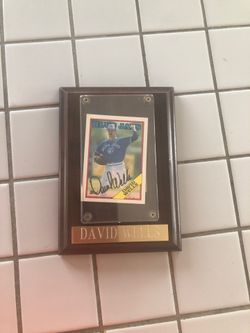 David Wells signed card
